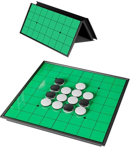 Amazon.co.jp: ハナヤマ(HANAYAMA) 本格リバーシ 盤面の透明枠で駒が